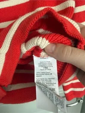 J. Crew | Sweaters | J Crew Emilie Sweater Lady Jacket Red And Cream ...